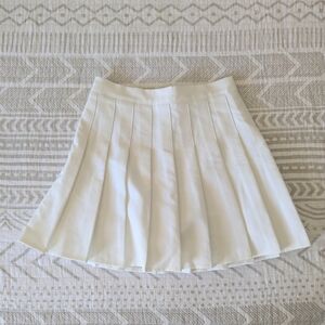 Pleated mini skirt XS